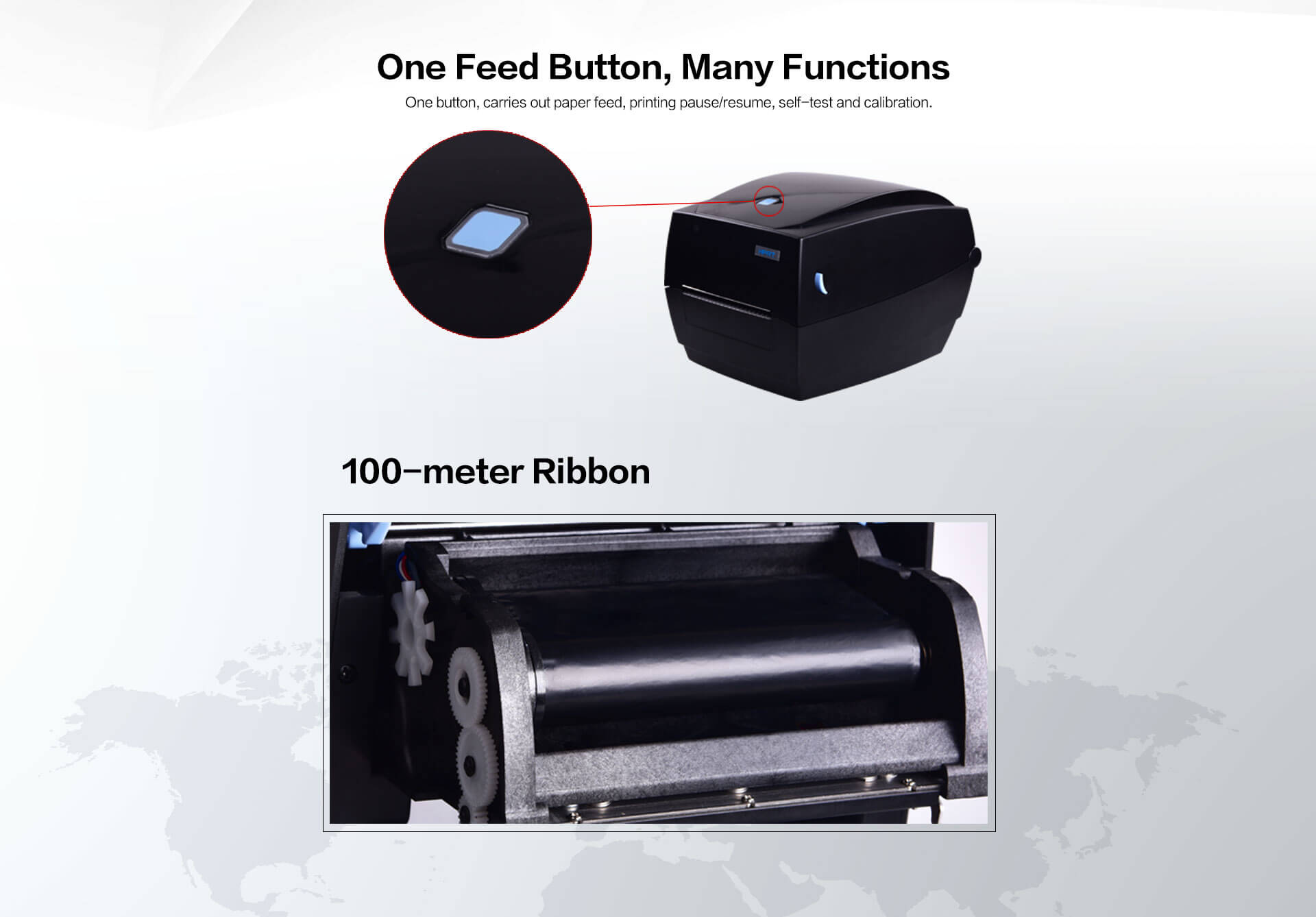 one-button thermal label printer